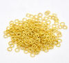 Picture of 0.7mm Iron Based Alloy Open Jump Rings Findings Round Gold Plated 4mm Dia, 1800 PCs