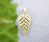 Picture of 60PCs Tibetan Silver Leaves Charms Pendants 9*18mm