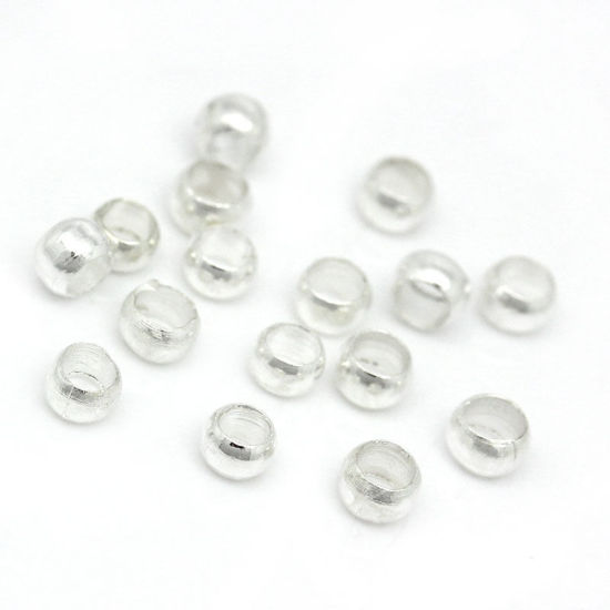 Picture of Crimps - 2.5mm Silver Plated Beads PKT 2500