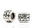 Immagine di Lega di Zinco Separatori Perline Barile Argento Antico Modello Disegno Circa 7.0mm x 5.0mm, Foro:Circa 3.7mm, 50 Pz