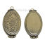 Picture of Brass Picture Photo Locket Frame Pendants Oval Antique Bronze Flower Carved Can Open (Fits 23mm x13mm( 7/8" x 4/8")) 35mm(1 3/8") x 20mm( 6/8"), 1 Piece