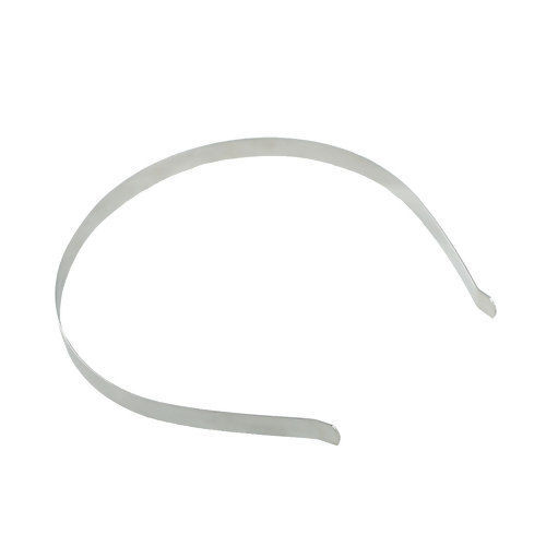 Picture of Iron Based Alloy Hair Band Headband Round Silver Tone 37cm 14.3cm x13.4cm, 5 PCs