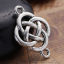 Picture of Zinc Based Alloy Connectors Findings Celtic Knot Antique Silver Color Hollow 25mm x 18mm, 30 PCs