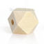 Picture of Natural Hinoki Wood Spacer Beads Square Faceted 14mm x 14mm, Hole: Approx 3.5mm, 20 PCs