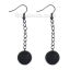 Imagen de Pendientes Soporta a cabachones Latón de Ronda y Negro Cabochon Ajustes 12mm 60mm x 14mm, 2 Unidades
