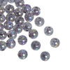 Image de Perle Bubblegum en Acrylique Balle Gris Couleur AB Craqué 8mm Dia, Taille de Trou: 2mm, 200 Pcs