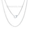 Picture of Iron Based Alloy Link Curb Chain Necklaces Silver Plated 46cm(18 1/8") long, Chain Size: 3.3x2.3mm(1/8"x1/8"), 1 Packet(12 PCs)
