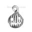 Picture of Zinc Based Alloy Halloween Charms Pumpkin Antique Silver Color 16mm( 5/8") x 11mm( 3/8"), 50 PCs