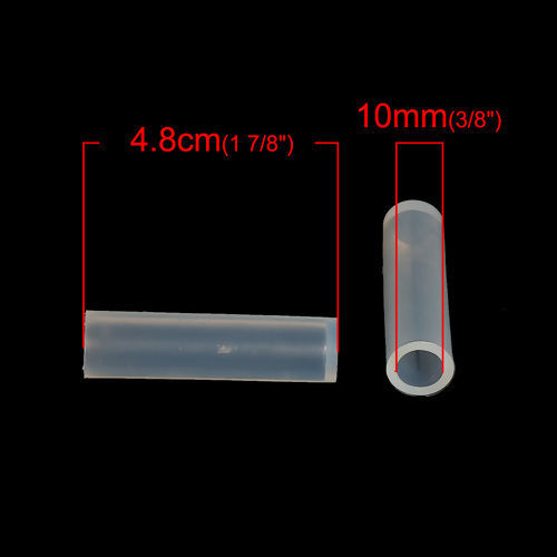 Изображение Силикон Цилиндр Модель для эпоксидной смолы Белый 48мм x 13мм, 1 ШТ