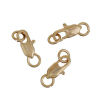 Picture of Zinc Based Alloy Lobster Clasp Findings 14K Gold Color 19mm x 6mm, 5 PCs