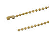 Picture of Iron Based Alloy Ball Chain Keychain For Tag Round Gold Plated 10cm(3 7/8") long - 9cm(3 4/8") long, 50 PCs