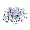 Bild von Acryl Zwischenperlen Spacer Perlen Quadrat Weiß Buchstabe gemischt ca. 5mm x 5mm, Loch:ca. 2.3mm, 500 Stück