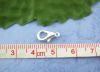 Picture of Zinc Based Alloy Lobster Clasps Silver Plated 12mm x 6mm, 100 PCs
