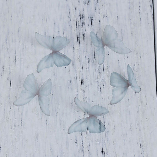 Bild von Organza DIY & Handwerk Livid Schmetterling 30mm x 22mm, 5 Stück
