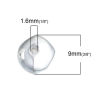Bild von Zinklegierung Zwischenperlen Spacer Perlen Unregelmäßig Antiksilber 9mm x 9mm, Loch:ca. 1.6mm, 30 Stück