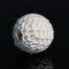Picture of Wood Crochet Beads Round Creamy-White About 21mm Dia., Hole: Approx 4.3mm, 2 PCs