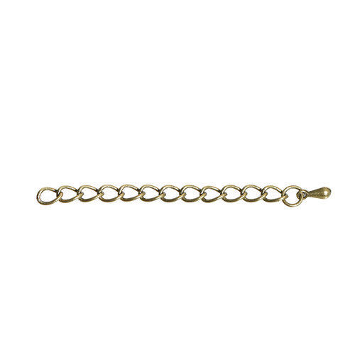 Picture of Brass Extender Chain For Jewelry Necklace Bracelet Antique Bronze 6.2cm(2 4/8") long, 20 PCs                                                                                                                                                                  