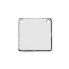 Picture of 304 Stainless Steel Blank Stamping Tags Connectors Charms Pendants Square Silver Tone Roller Burnishing 15mm x 15mm, 5 PCs