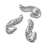 Picture of Zinc Based Alloy 3D Pendants Anatomical Human Pancreas Antique Silver Color 38mm(1 4/8") x 18mm( 6/8"), 3 PCs