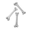 Picture of Zinc Based Alloy 3D Pendants Anatomical Human Femur Bone Antique Silver Color 32mm(1 2/8") x 9mm( 3/8"), 5 PCs