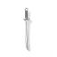 Zinc Based Alloy 3D Pendants Sword Antique Silver Color 50mm(2") x 8mm( 3/8"), 10 PCs
