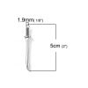 Picture of Zinc Based Alloy 3D Pendants Sword Antique Silver Color 50mm(2") x 8mm( 3/8"), 10 PCs