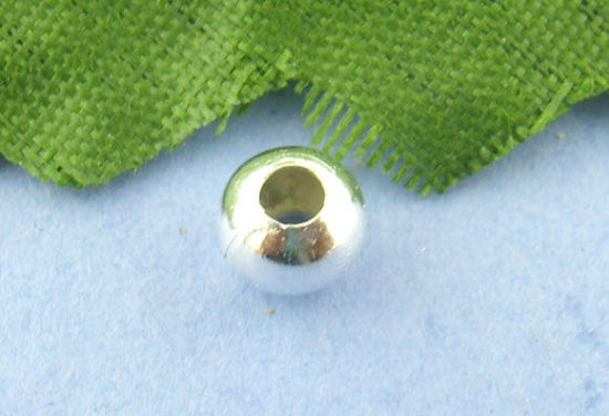 Изображение Бусина-разделитель " Шар" Посеребренный,5mm,Проданная 300 шт