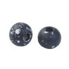 Picture of Hinoki Wood Spacer Beads Round Black About 8mm Dia, Hole: Approx 2.6mm, 300 PCs
