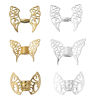 Picture of Zinc Based Alloy Spacer Beads Butterfly Animal Silver Plated Wing 47mm x 36mm, Hole: Approx 3.7mm, 3 PCs