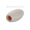 Picture of Hinoki Wood Spacer Beads Barrel Ivory 15mm x 7mm, Hole: Approx 2.8mm, 300 PCs