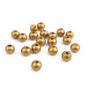 Picture of Natural Hinoki Wood Spacer Beads Round Golden About 8mm Dia, Hole: Approx 2mm, 500 PCs