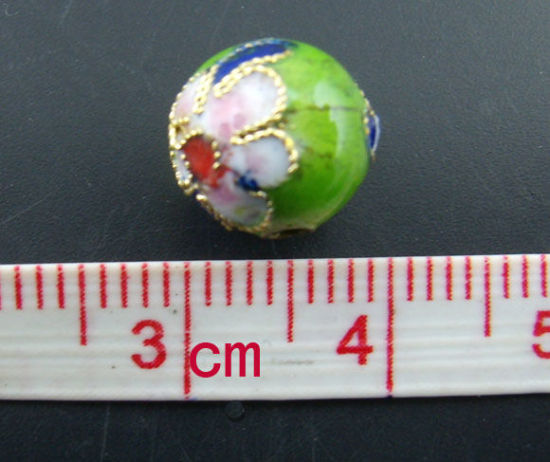 Bild von Mix Cloisonne Ball Perlen Beads 10mm D. Verkauft eine Packung mit 30
