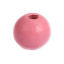 Immagine di Legno Separatori Perline Tondo Rosa Pesca Circa: 10mm Dia, Foro: Circa 2.5mm, 500 Pz