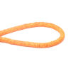 Picture of Polymer Clay Katsuki Beads Heishi Beads Disc Beads Round Orange About 6mm Dia, Hole: Approx 1.7mm, 40.5cm(16") - 40cm(15 6/8") long, 3 Strands (Approx 330 - 350 PCs/Strand)