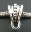 Picture of Zinc Based Alloy European Style Bail Beads Triangle Dot Antique Silver Color 15mm x 9mm, 50 PCs