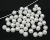Bild von Acryl Imiat Perle Perlen Rund Weiß ca 8mm D Loch:1.5mm 300 Stück