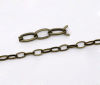 Picture of Alloy Open Link Cable Chain Findings Antique Bronze 8x4.5mm(3/8"x1/8"), 10 M