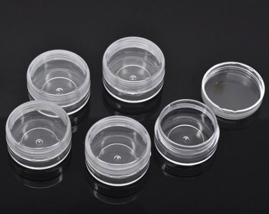 Изображение Коробочки Пластиковые Круглые для Бусин 4x4cm,проданные 10 шт