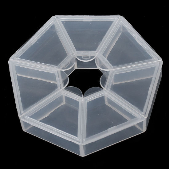 Изображение Коробочки Пластиковые для Бусин 8.4cm x8.3cm ,проданные 2 шт  (7 Отсеки)