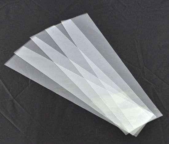 ジップロック袋 ポリプラスチック製 クリアジッパーバッグ 長方形 白 30cm x 6cm、 100 PCs の画像