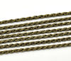 Picture of Iron Based Alloy Braiding Chain Findings Antique Bronze 3mm( 1/8"), 10 M