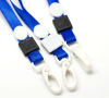 Picture of Polyester ID Holder Neck Strap Lanyard Blue 43cm(16 7/8") long, 20 PCs