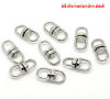 Picture of Silver Tone Swivel Key Ring Connector 19x9mm, sold per packet of 50