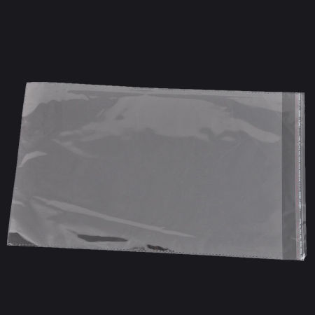 Immagine di ABS Buste Bustine Plastica Confezioni Chiusura Adesiva Rettangolo Trasparente (Spazio Utilizzabile 24cm x 33cm) 24cm x 36cm, 50 Pz