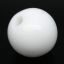 Picture of Acrylic Opaque Bubblegum Beads Round White About 10mm Dia, Hole: Approx 1.8mm, 200 PCs