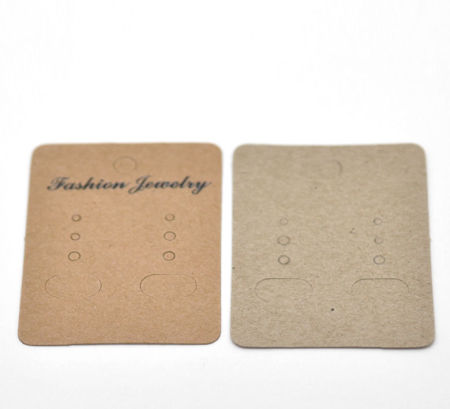 Bild von Papierschmuck Ohrringe Ohrstecker Display Karten Rechteck