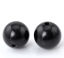 Imagen de Cuentas Chicle Acrílico de Bola Opaco,Negro 14mm Diámetro, Agujero: acerca de 2.4mm, 50 Unidades
