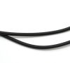 Picture of Black Round Rubber Jewelry Cord 3mm( 1/8") - 2mm( 1/8") Dia., 10M
