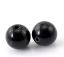 Picture of Acrylic Bubblegum Beads Ball Black Polished About 10mm Dia, Hole: Approx 1.8mm, 200 PCs