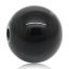 Image de Perle Bubblegum en Acrylique Balle Noir Brillant 8mm Dia, Taille de Trou: 2mm, 500 PCs